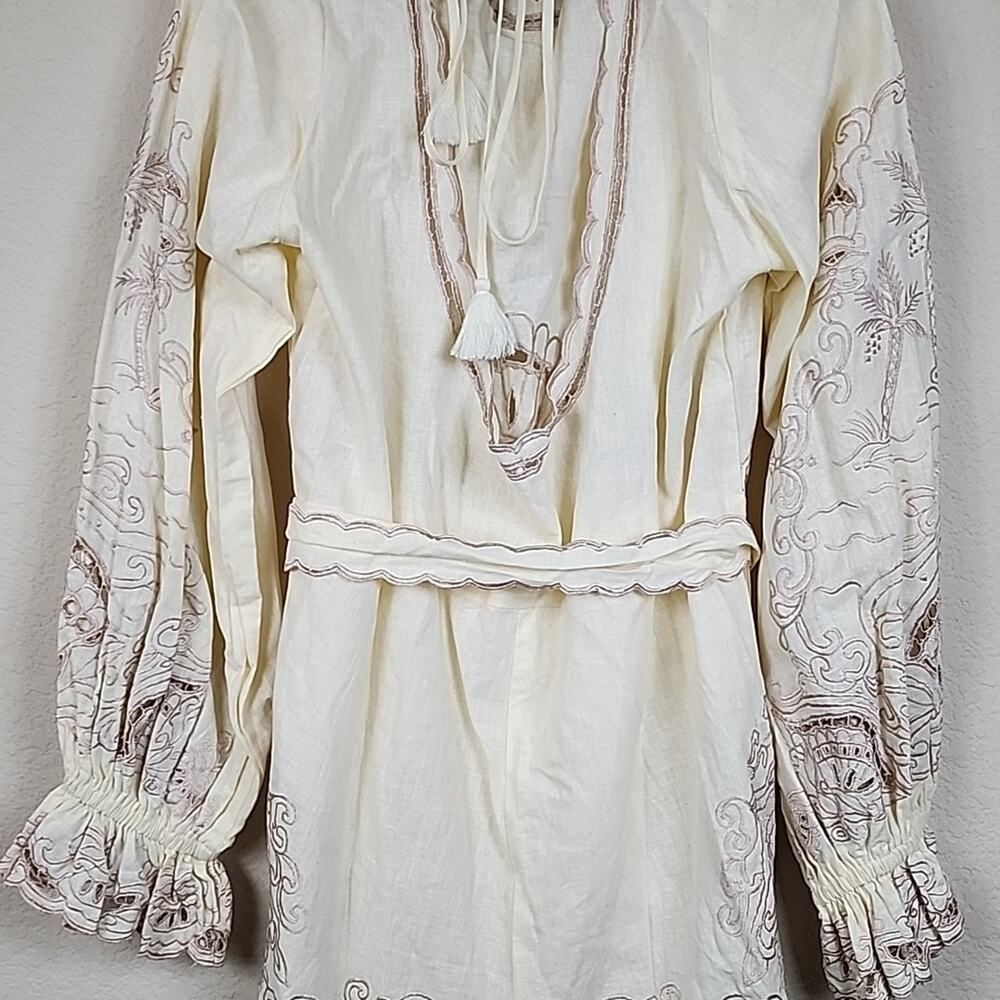 Free People Palmas Embroidered Size XL Romper - Picture 10 of 14